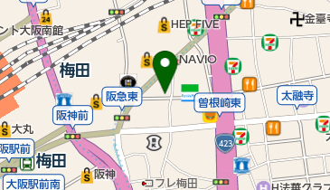 ファミリーマート 阪急東通店の地図画像