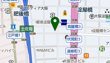 ファミリーマート 高麗橋四丁目店の地図画像
