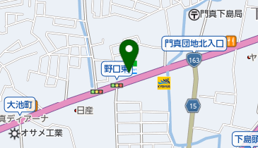 ファミリーマート 門真上野口町店の地図画像