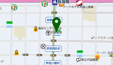ファミリーマート 長堀橋駅南店の地図画像