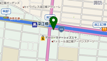 ファミリーマート 深江橋店の地図画像