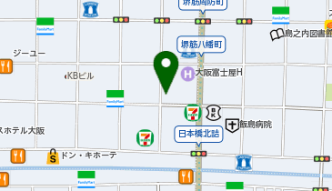 ファミリーマート 東心斎橋二丁目店の地図画像