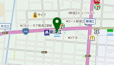 ファミリーマート 新深江駅前店の地図画像