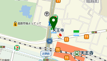 ファミリーマート 天王寺公園前店の地図画像