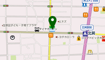 ファミリーマート 北巽駅西店の地図画像