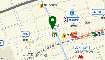 ファミリーマート 東灘岡本橋店の地図画像