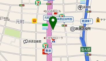 ファミリーマート 難波中三丁目店の地図画像