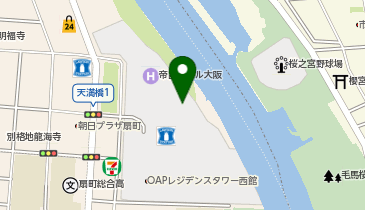 ファミリーマート 帝国ホテル 大阪店の地図画像