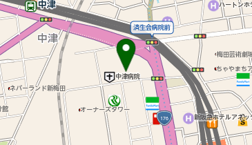 ファミリーマート 済生会中津病院店の地図画像