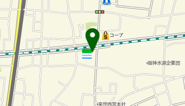 ファミリーマート 西宮上大市店の地図画像