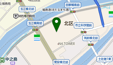 ファミリーマート 中之島クロス店の地図画像