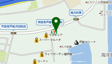 ファミリーマート 南芦屋浜店の地図画像
