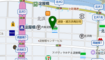 ファミリーマート 淀屋橋駅東店の地図画像