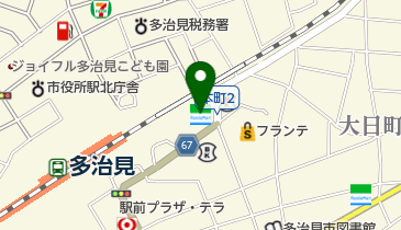 ファミリーマート 多治見駅前店の地図画像