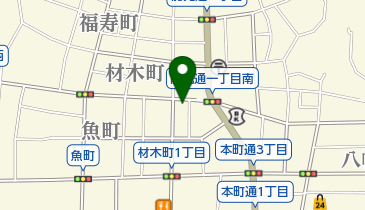 ファミリーマート 岡崎材木町店の地図画像