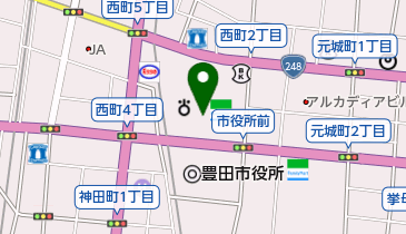 ファミリーマート 豊田市役所店の地図画像