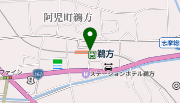 ファミリーマート 近鉄鵜方駅改札外橋上店の地図画像