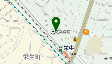 ファミリーマート 名鉄病院店の地図画像