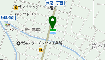 ファミリーマート 東海富木島店の地図画像