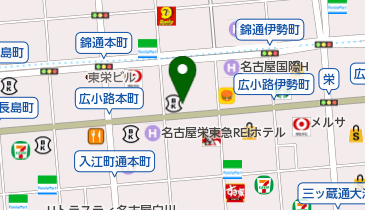 ファミリーマート 広小路錦三丁目店の地図画像