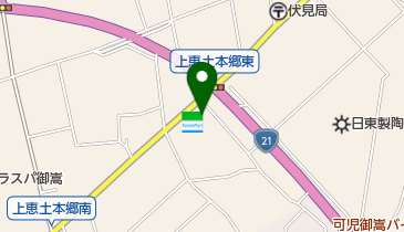 ファミリーマート 御嵩上恵土店の地図画像