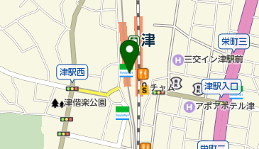 ファミリーマート 近鉄津駅改札内橋上店の地図画像