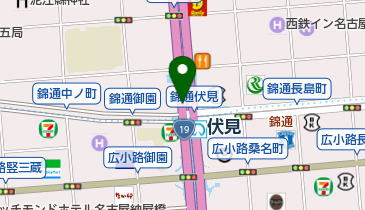 ファミリーマート 地下鉄伏見駅北店の地図画像