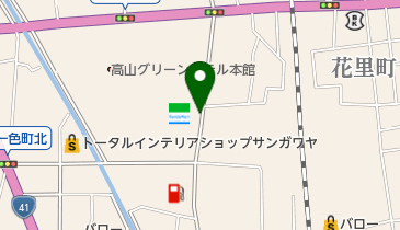 ファミリーマート 高山西之一色店の地図画像