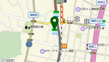 ファミリーマート 津駅西店の地図画像