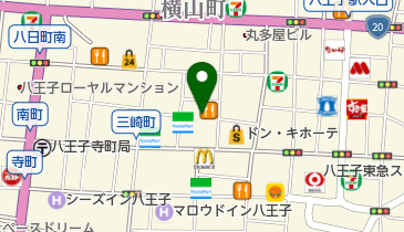 ファミリーマート 八王子ユーロード店の地図画像