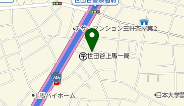 ファミリーマート 世田谷上馬一丁目店の地図画像