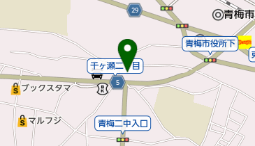 ファミリーマート 青梅千ヶ瀬店の地図画像