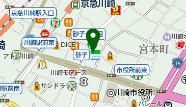 ファミリーマート 川崎砂子店の地図画像