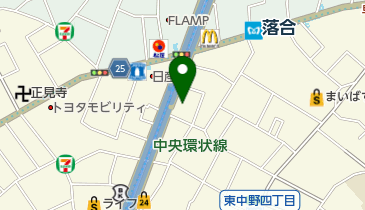 ファミリーマート 東中野四丁目店の地図画像