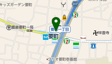 ファミリーマート 豊島要町店の地図画像