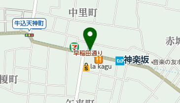 ファミリーマート 新宿神楽坂駅前店の地図画像