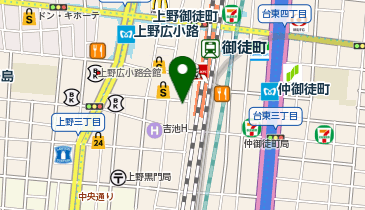 ファミリーマート 御徒町ぱんだ広場店の地図画像