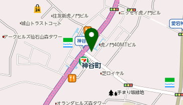 ファミリーマート 神谷町駅前店の地図画像