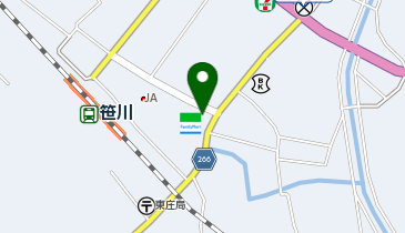 ファミリーマート 東庄笹川店の地図画像