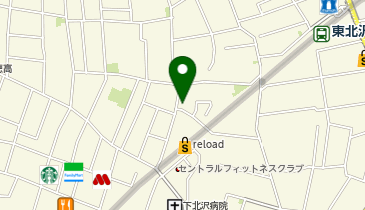 ファミリーマート 世田谷北沢三丁目店の地図画像