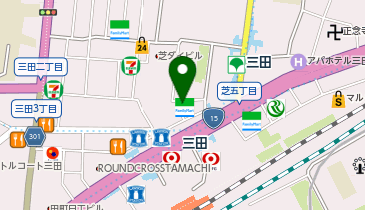 ファミリーマート 三田駅前店の地図画像