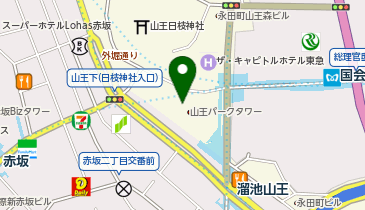 ファミリーマート 山王パークタワー店の地図画像