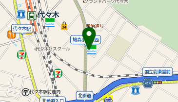 ファミリーマート 千駄ヶ谷鳩森店の地図画像