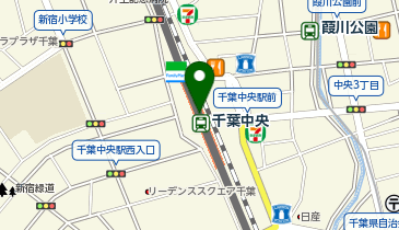 ファミリーマート 千葉中央駅店の地図画像