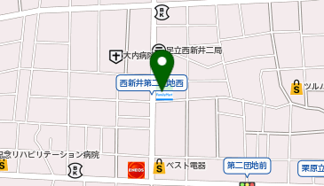 ファミリーマート 西新井二丁目店の地図画像