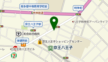 ファミリーマート 京王八王子店の地図画像