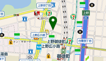 ファミリーマート 上野四丁目店の地図画像
