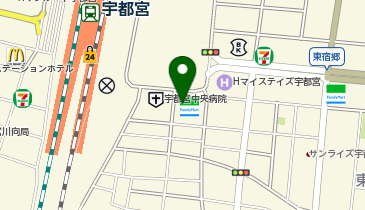 ファミリーマート 宇都宮駅東口店の地図画像
