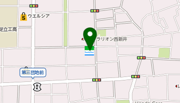 ファミリーマート 西新井三丁目店の地図画像
