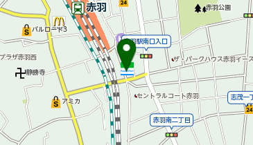 ファミリーマート 赤羽駅南店の地図画像